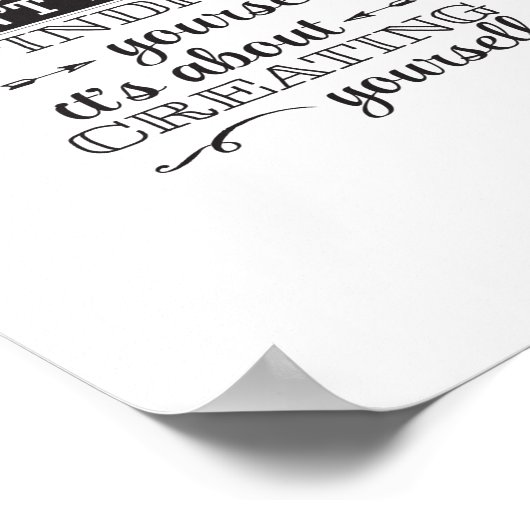 人生は自分を見つけることではない ポスター (角)