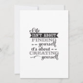 人生は自分を見つけることではなく、crに関するものである 招待状 (正面)