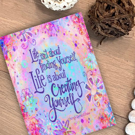 人生は自分自身を創造することだ カード