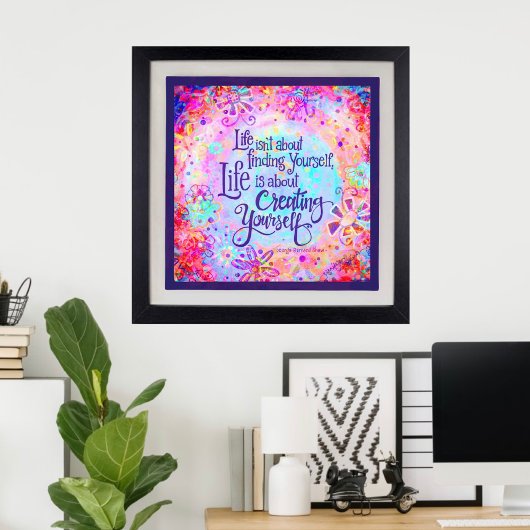 人生は自分自身を創造することだ フォトプリント           