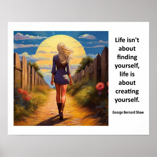 人生は自分自身を創造することだ ポスター (正面)