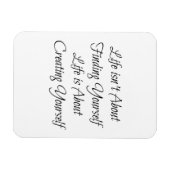 人生は自分自身を見つけることではなく、それは…」 マグネット (横)