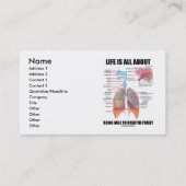 人生は自由に呼吸することができること 名刺 (正面)