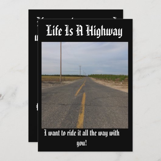 人生は自由自在のカードよ、 (正面/裏面)