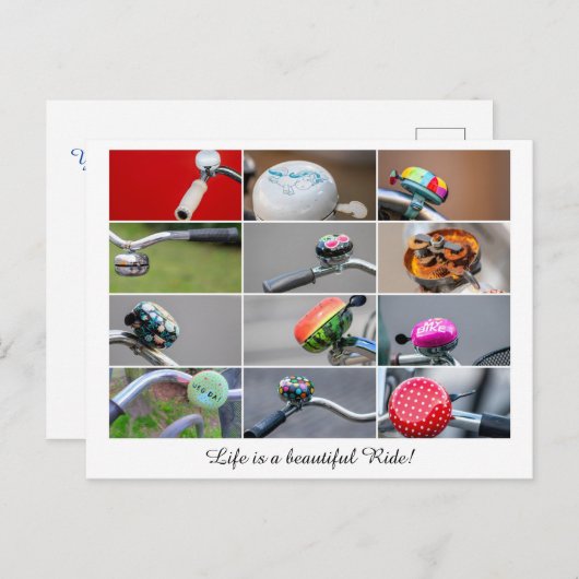 人生は自転車に乗るみたいに美しい! ポストカード (正面/裏面)