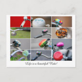 人生は自転車に乗るみたいに美しい! ポストカード (正面)