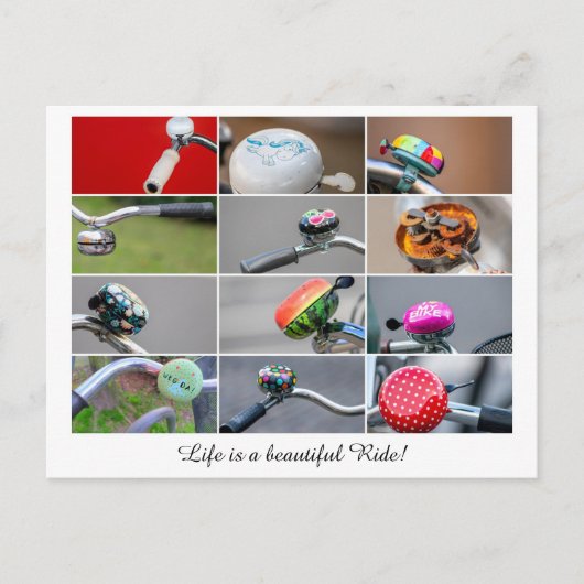 人生は自転車に乗るみたいに美しい! ポストカード (正面)