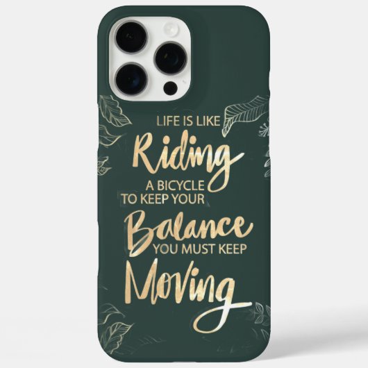 人生は自転車に乗るようなもの 進み続ける Case-Mate iPhoneケース (裏面)