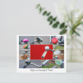 人生は自転車に乗る美しい乗り物! ポストカード (スタンド正面)