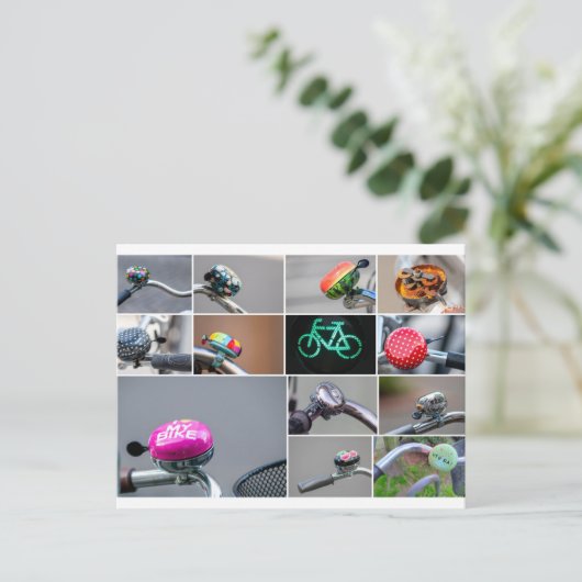 人生は自転車に乗る美しい乗り物！ ポストカード (スタンド正面)