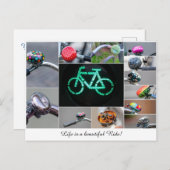 人生は自転車に乗る美しい乗り物！ ポストカード (正面/裏面)