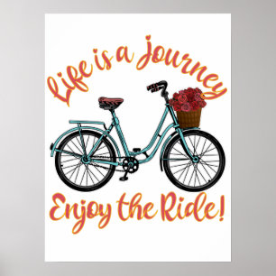 人生は自転車楽しむに乗る旅だ ポスター