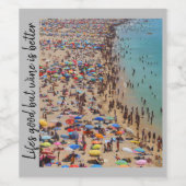 人生は良いがワインは良い。ザポルト実在ガル ワインラベル (シングルラベル)