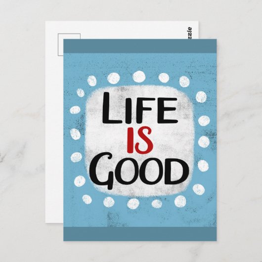 人生は良いはがき ポストカード (正面/裏面)