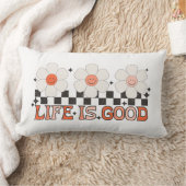 人生は良いデイジー ランバークッション (ブランケット)