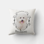 人生は良いビコンピロー クッション (裏面)