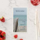 人生は良いビーチ紙ゲストタオル (インサイチュ)