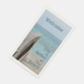 人生は良いビーチ紙ゲストタオル (コーナー)