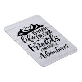 人生は良い友達の冒険のためのもの素晴らしだ マグネット (右側)