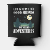 人生は良い友達の冒険のためのもの素晴らしだ 缶クーラー (正面)