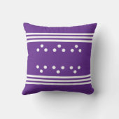 人生は良い犬の写真名パープルホワイトを追加 クッション (裏面)