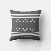 人生は良い犬を追加した写真名グレー白 クッション (裏面)