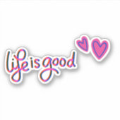 人生は良い肯定シール シール (正面)