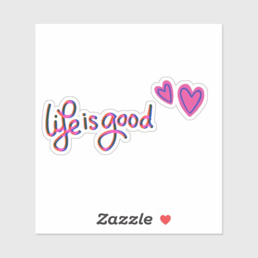 人生は良い肯定シール シール (シート)