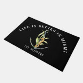 人生は良い、いかりとSEAHORSE Doormat ドアマット (アングル)