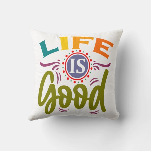 人生は良い クッション (裏面)