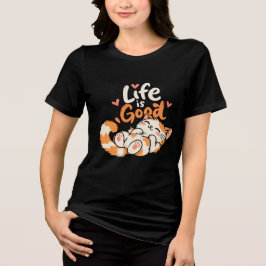 人生は良い トライブレンドTシャツ