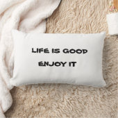 人生は良い ランバークッション (ブランケット)