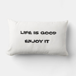 人生は良い ランバークッション