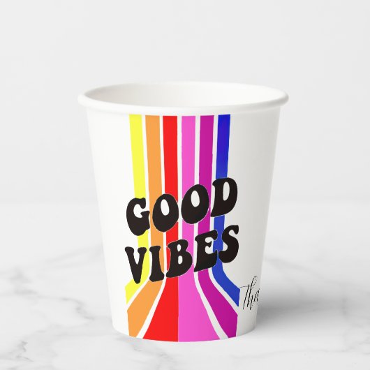 人生は良い。良い雰囲気 紙コップ (正面)