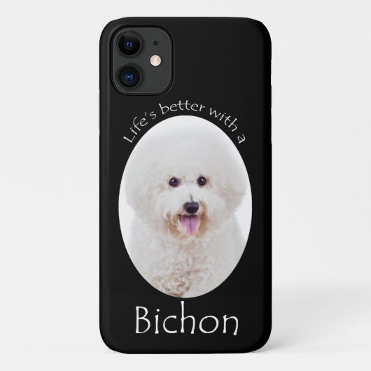 人生は良いBichon iPhoneケース Case-Mate iPhoneケース (裏面)