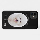 人生は良いBichon iPhoneケース Case-Mate iPhoneケース (裏面(横))