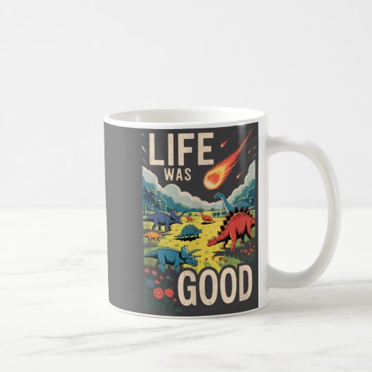 人生は良かった コーヒーマグカップ (右)
