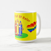 人生は色に満ちている コーヒーマグカップ (正面右)
