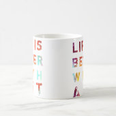 人生は芸術に勝る マグカップ (中央)