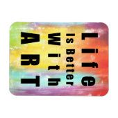 人生は芸術に勝る マグネット (横)