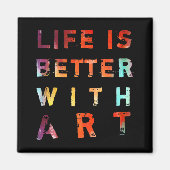 人生は芸術に勝る マグネット (正面)