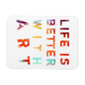 人生は芸術に勝る マグネット (横)