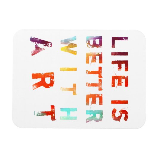 人生は芸術に勝る マグネット (横)