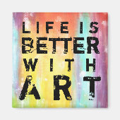 人生は芸術に勝る マグネット (正面)