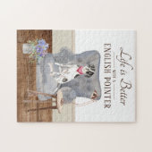 人生は英語の指針付きだ ジグソーパズル (横)