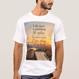 人生は解くべき問題ではない Tシャツ