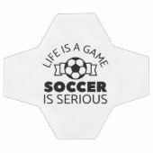 人生は試合のサッカーは深刻だ サッカーボール (フラット)