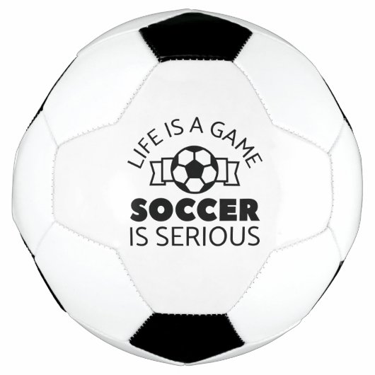 人生は試合のサッカーは深刻だ サッカーボール (正面)