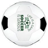 人生は試合のサッカーは深刻だ サッカーボール (回転)