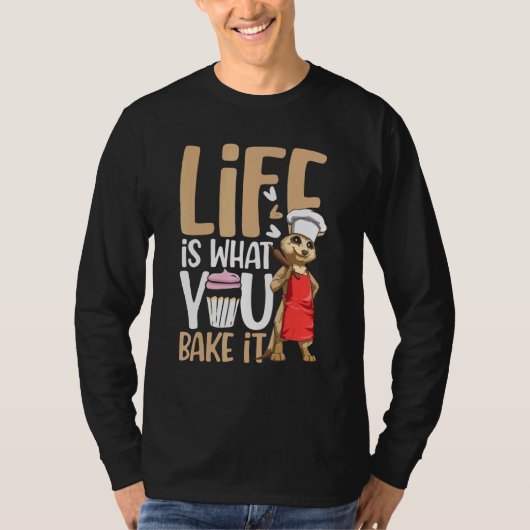 人生は調理師のために作る Tシャツ (正面)